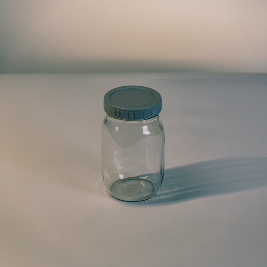 Slate Grey reusable plastic Mason jar lids with silicone seal